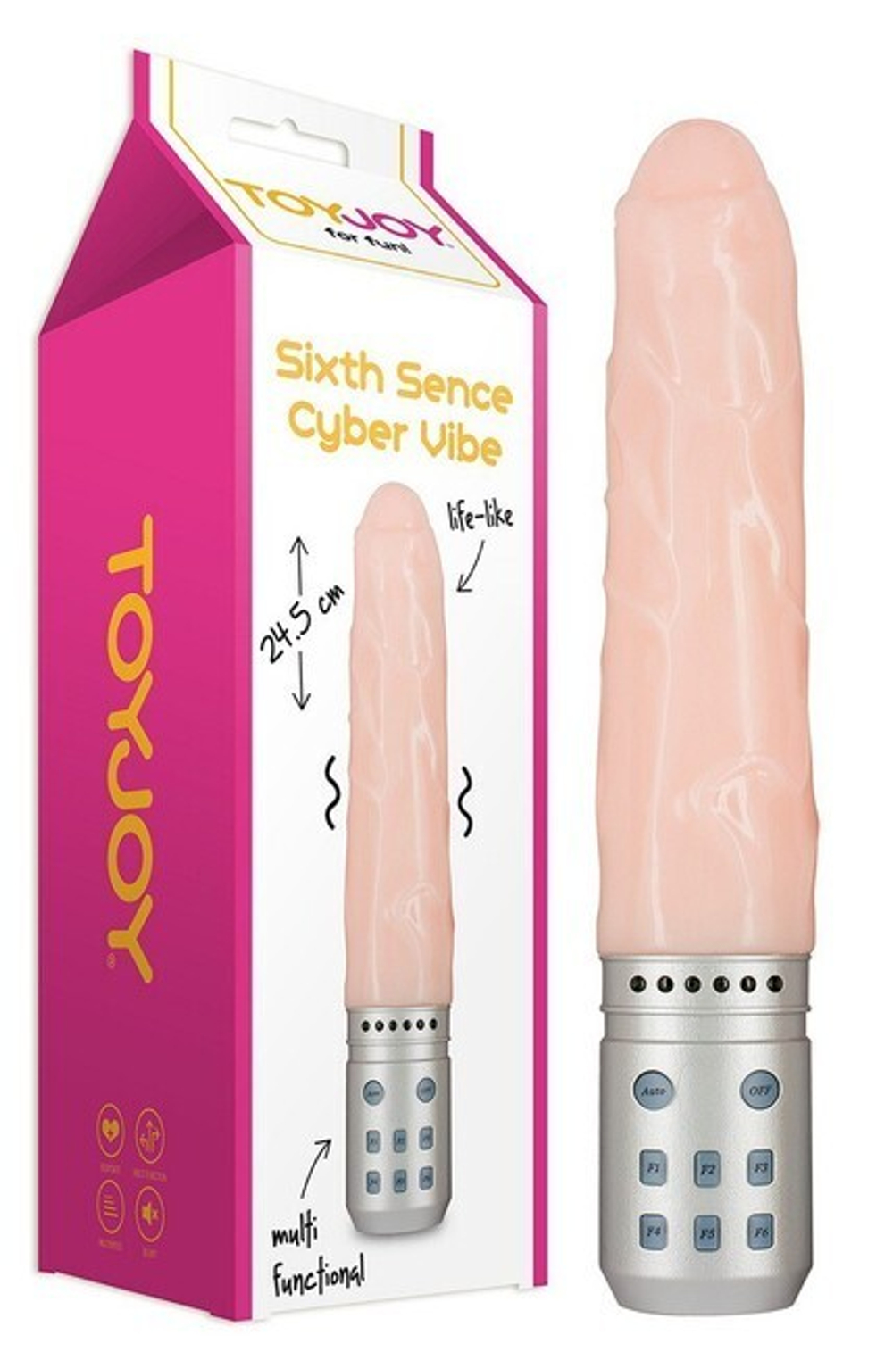 Вибратор Sixth Cyber Vibe (Цвет: телесный)