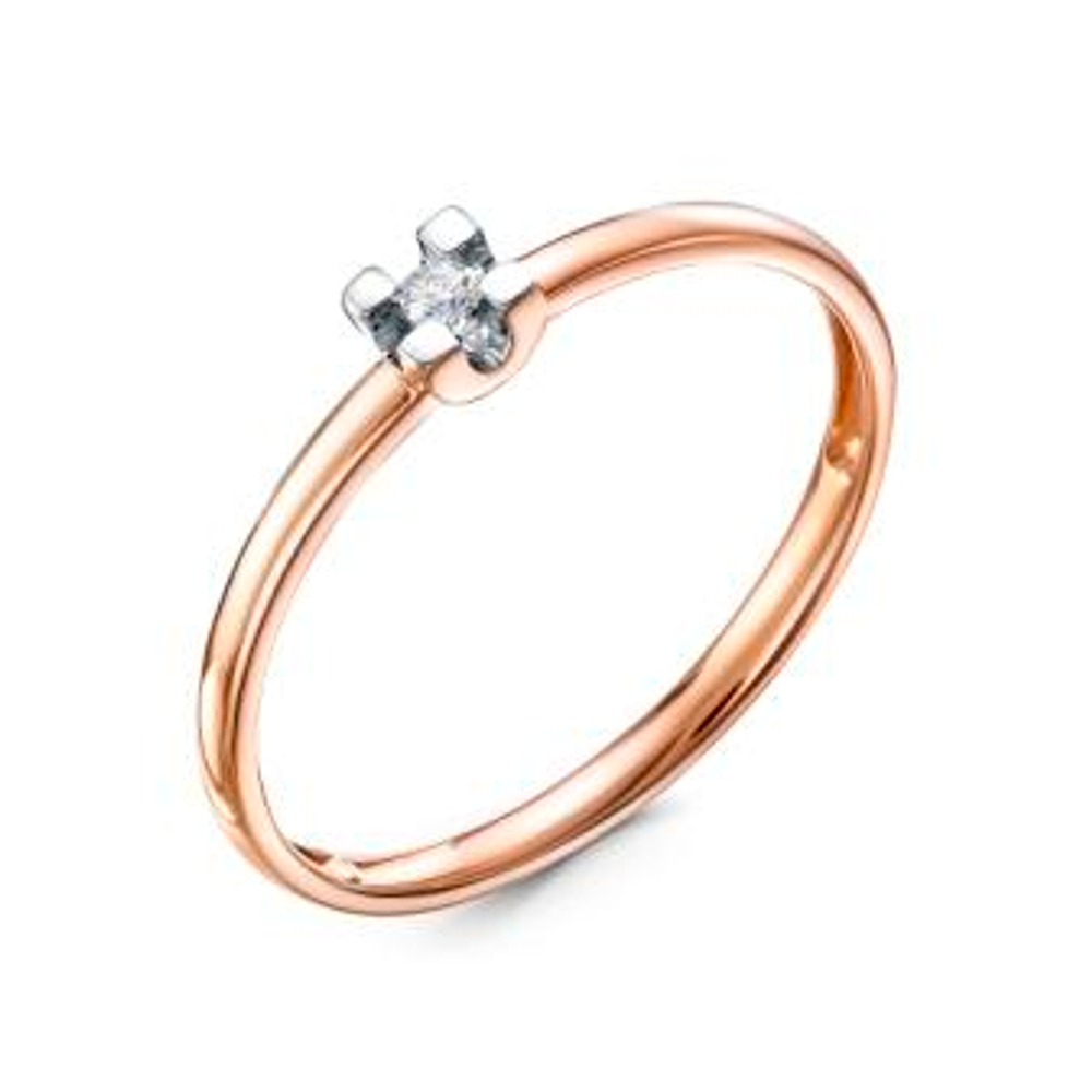 Кольцо из золота с бриллиантами