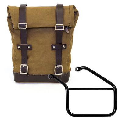 Unitgarage Боковая сумка из кожи + левый держатель Triumph Trident 660