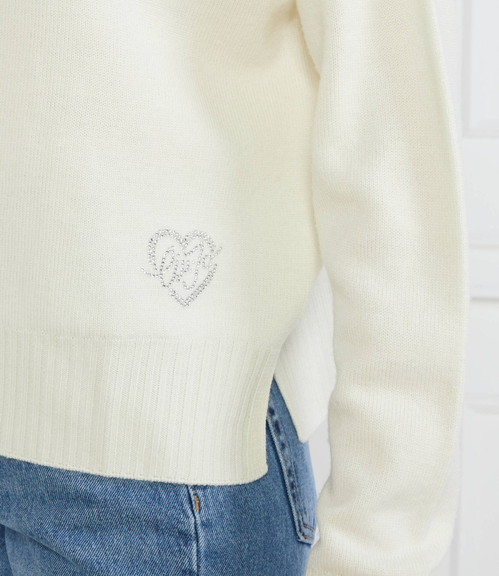 Хлопковый свитер Liu Jo - экрю(MF3019 MA09O)