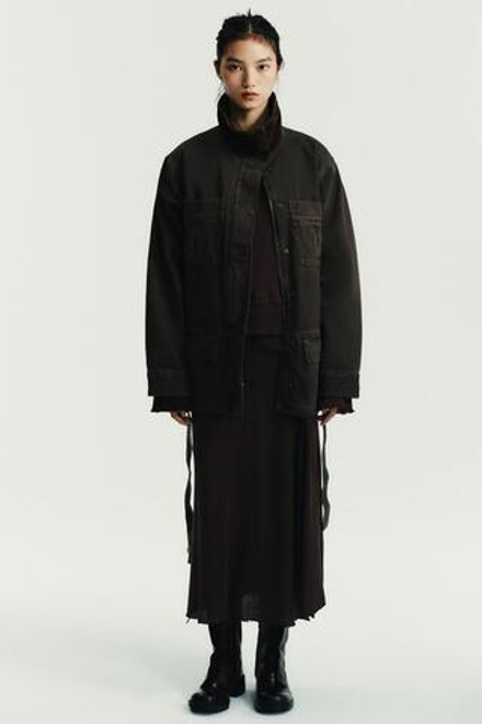 ZARA ЮБКА МИДИ ИЗ МЯГКОЙ ТКАНИ, ШОКОЛАДНО-КОРИЧНЕВЫЙ