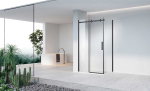 Душевой уголок Комо-Н (Como-N) Vincea VSR-4CN9013CLB, 1300*900, черный, стекло прозрачное