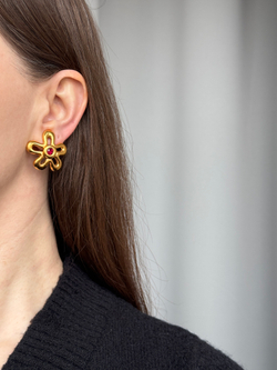 Клипсы Цветы Lanvin