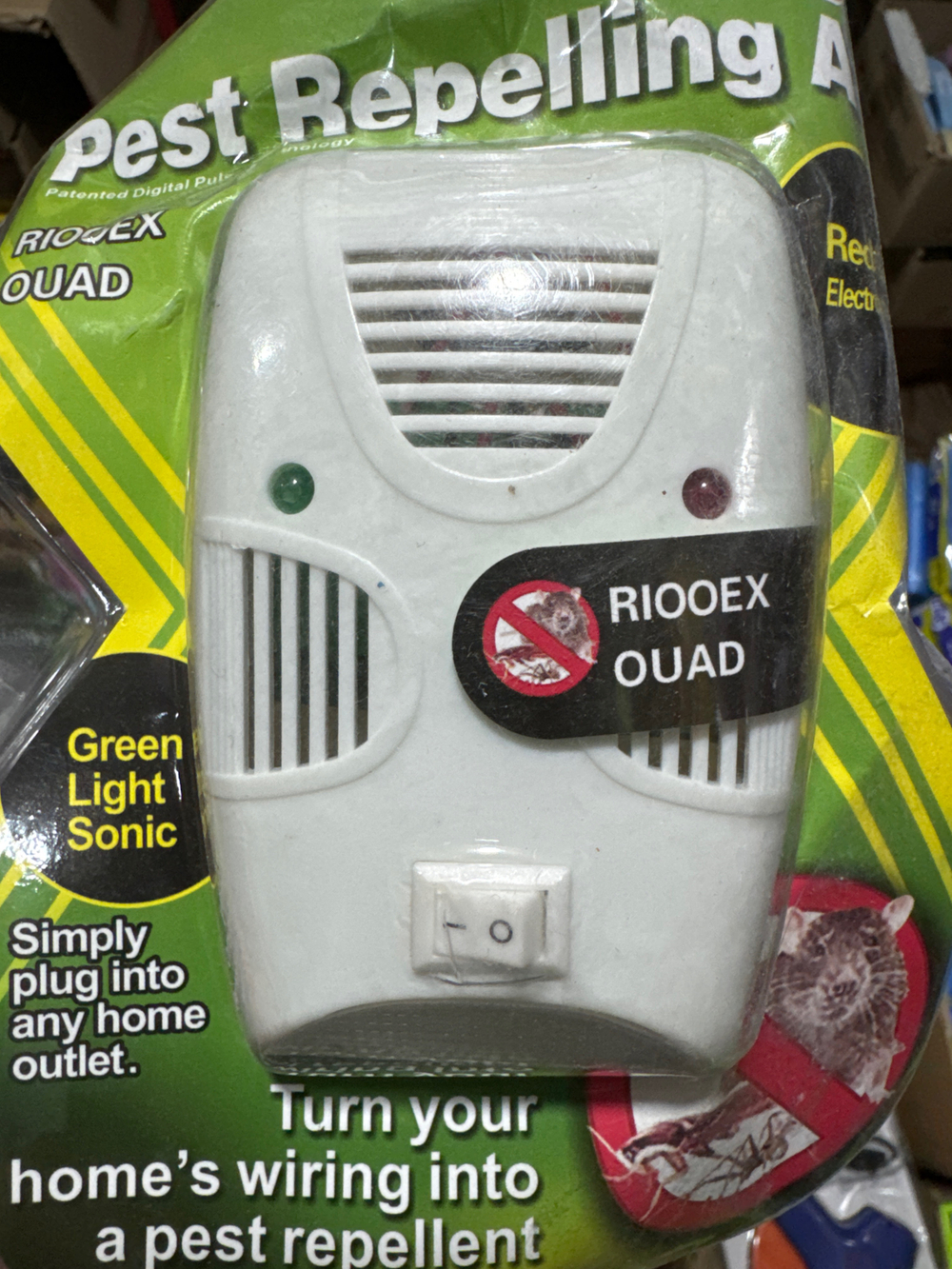 Отпугиватель от насекомых зеленый блистер