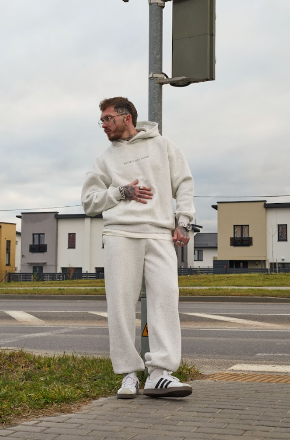 Джоггеры серый меланж "Winter"