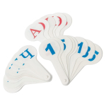 Касса-веер Alingar, 3 в 1, цифры от 1 до 20, гласные буквы, согласные буквы, пластик