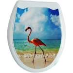 Сиденье жесткое с рис. Ракушка Фламинго