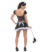 Роковая служанка LXL (46-48) (Цвет: черный с белым)