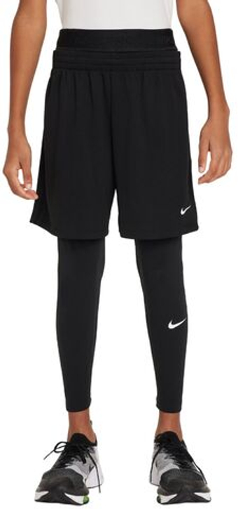 Штаны для мальчика теннисные Nike Kids Pro Dri-Fit Tight Leggings - черный