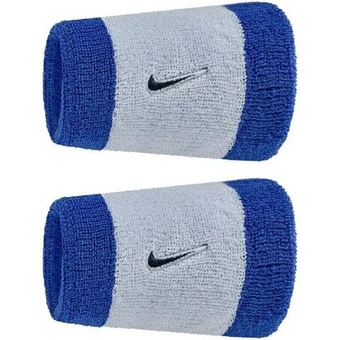 Напульсник теннисный Nike Swoosh Double-Wide 2P - ghost/comet blue/blue void