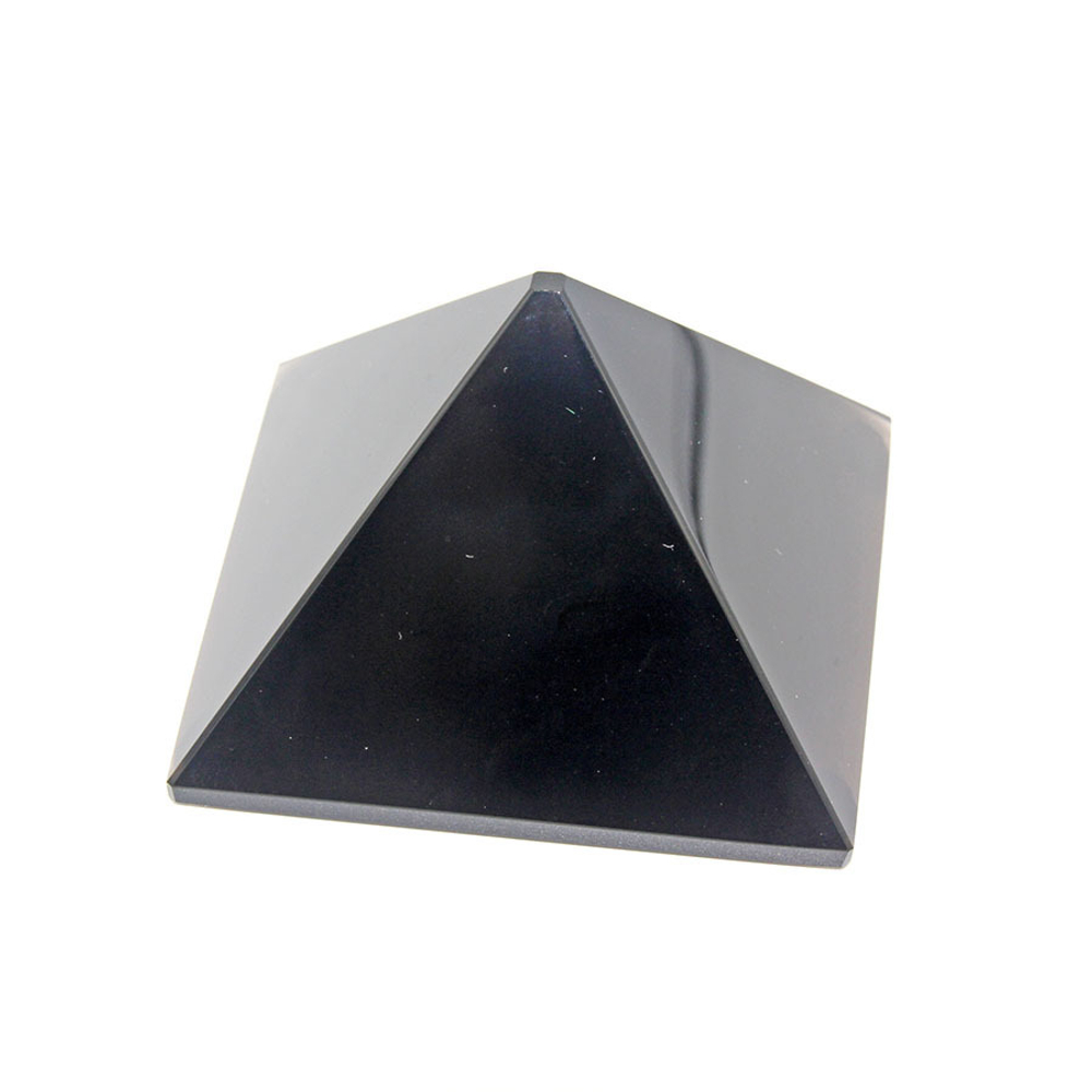 Пирамида 40мм обсидиан черный асс.