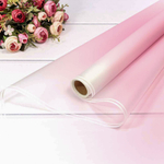 Пленка В рулоне 10 м х 58 см с двойной белой полосой (Розовый)