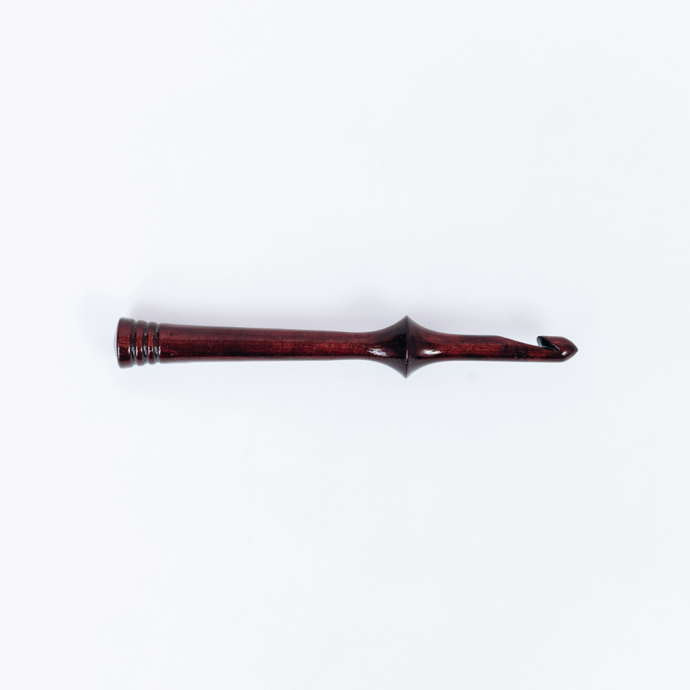 Деревянный крючок для вязания из древесины кедра 9 мм. K225