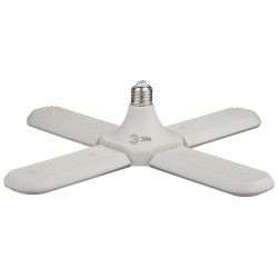 Фитолампа для растений светодиодная ЭРА GREEN LINE ФИТО-40W-PL-E27-GR 4-х лепестковая красно-синего спектра 40 Вт Е27 | Фитолампы Е27