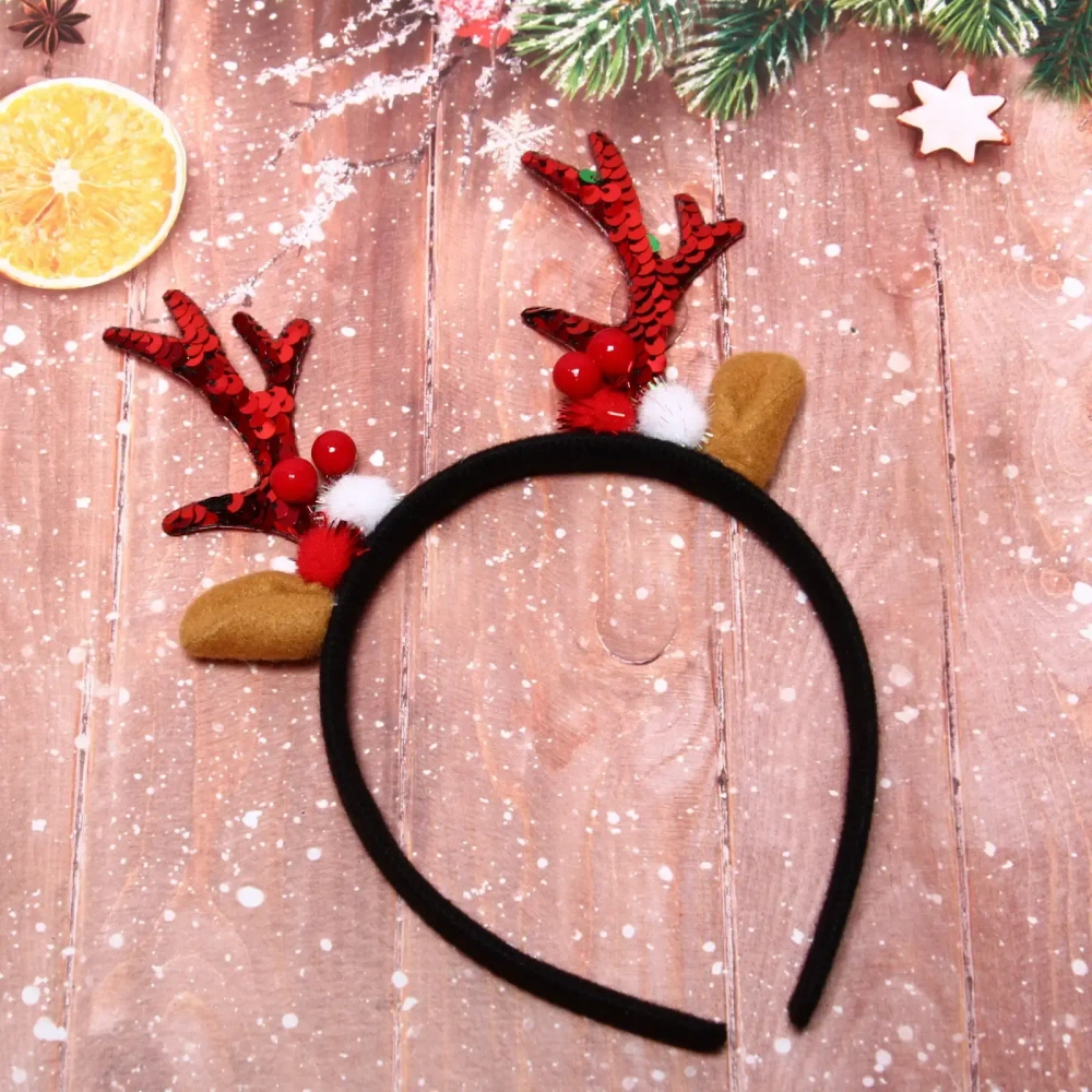 Ободок карнавальный CANDY «Мерцающий оленёнок» 21*15 см, микс