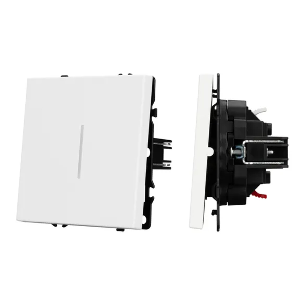 Механизм выключателя одноклавишный непроходной LED SWT-NOBE-MK01-SFPL-L-WH (230V, 10A) (Arlight, -) 054232