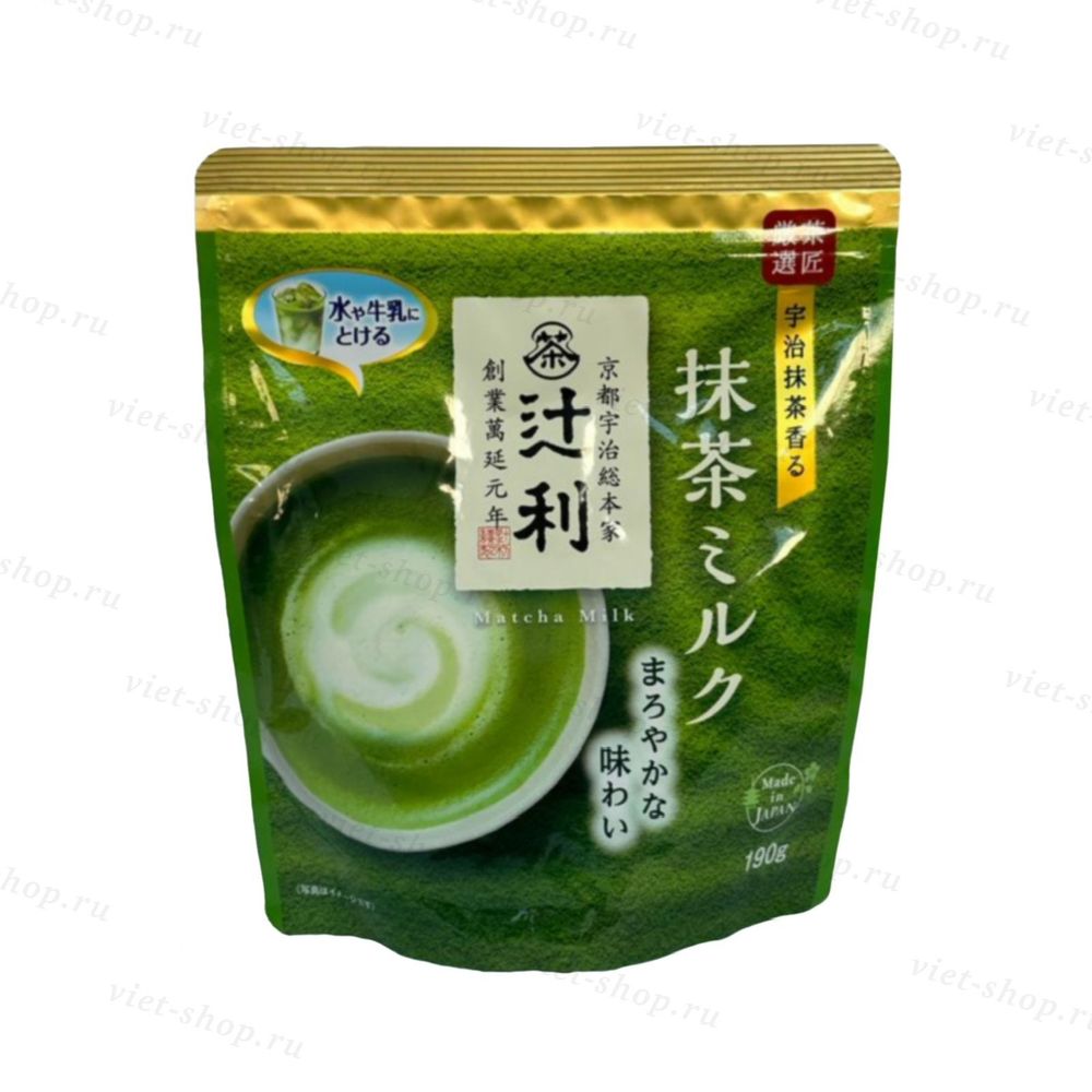 Японский чай матча Катаока Tsujiri matcha milk, 190 гр.