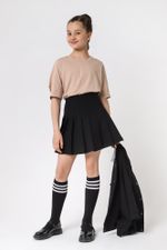 Фуфайка (футболка) для девочки Гретта-4 Виотекс БЕЖЕВЫЙ