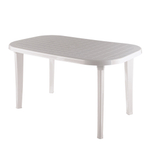 Стол овальный 136*82*74 цвет белый