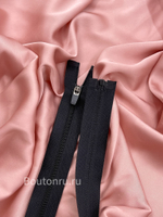 Молния с фиксирующим бегунком спортивная черная