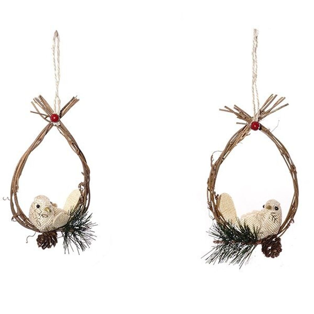 GAEM Изделие декоративное подвесное "Птичка", L10 W7 H16 см, 2в.