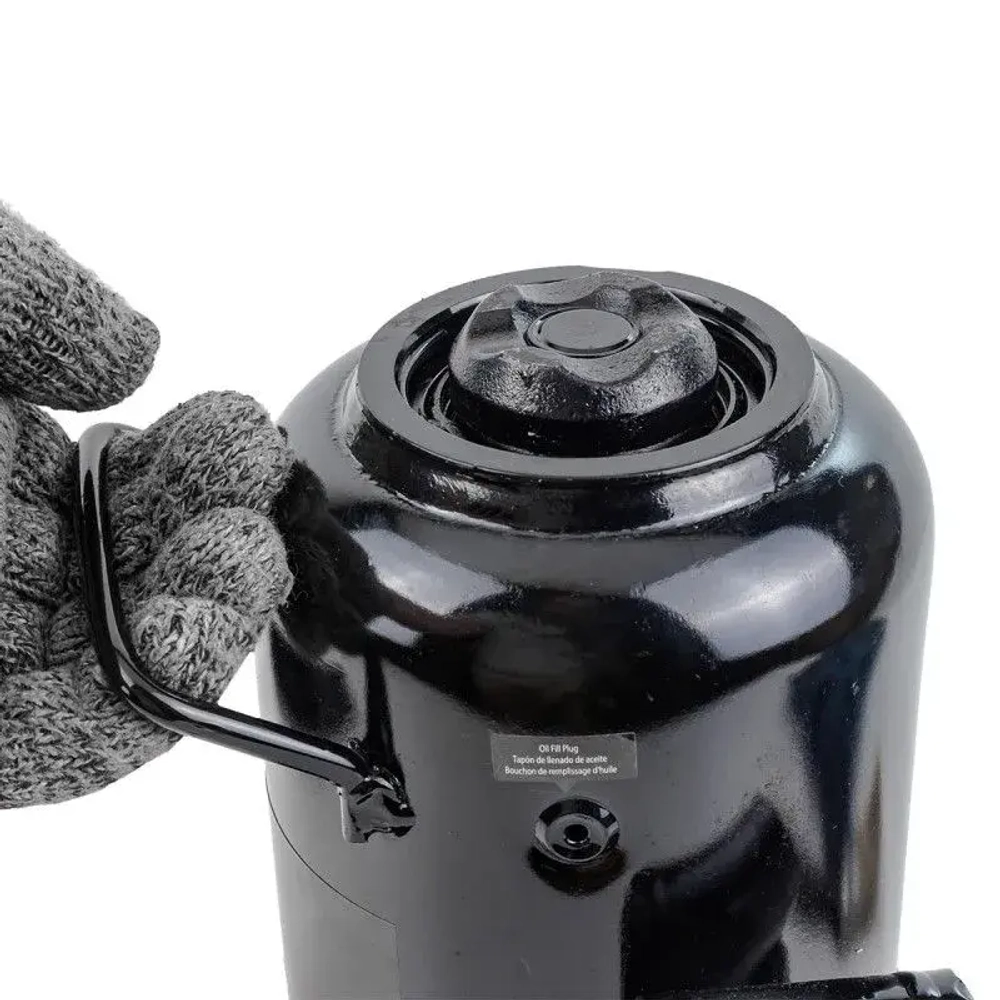 Домкрат гидравлический RF-TH812001BIG бутылочный с двумя штоками 12т (выс.подъема 235-500мм) ROCKFORCE