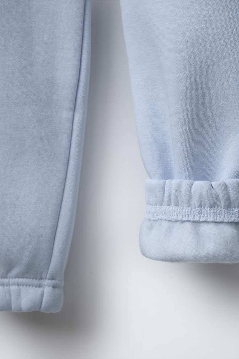 ZARA БРЮКИ-ДЖОГГЕРЫ ИЗ МЯГКОЙ ТКАНИ, ГОЛУБОЙ