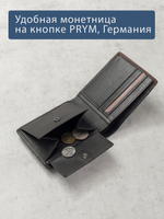B123160R Castanho - Портмоне с RFID защитой MP