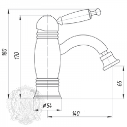 Смеситель для биде термостатический Migliore Oxford ML.OXF-6363 схема