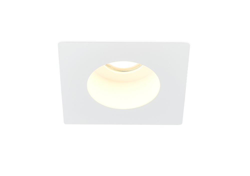 Светильник встраиваемый гипсовый,  белый,  1xGU10