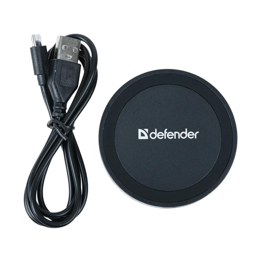 Беспроводное зарядное устройство Defender WPL-01 + кабель micro-USB, черный