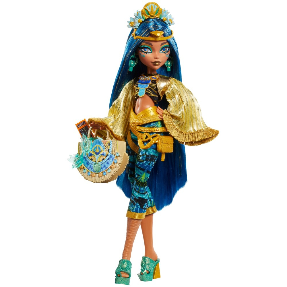 Monster High Monster Fest - Модная кукла Cleo De Nile + фестивальные аксессуары HXH81