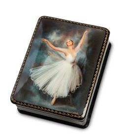 ШК-19/ 8-E Шкатулка в технике декупаж «Балет» (10х8х3,5)