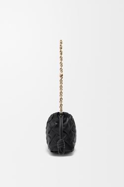Loewe Сумка-мини Flamenco из жатой телячьей кожи наппа, черный