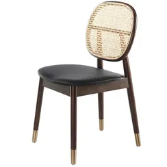 Стул Angel Cerda 4093 со спинкой из ротанга