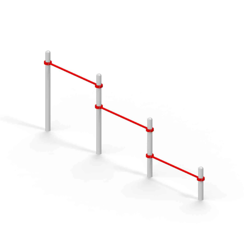 Тройной каскад турников для отжимания и подтягивания