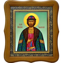 Меркурий Смоленский, воин мученик. Икона на холсте.