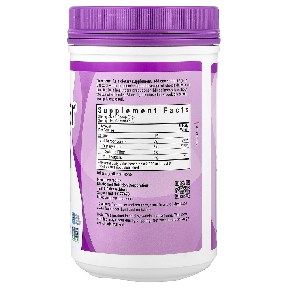 Bluebonnet Nutrition, Sunfiber®, пребиотическая растворимая клетчатка, 210 г (7,4 унции)