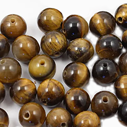 Бусина шар гладкий тигровый глаз асс.