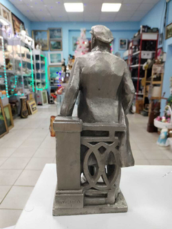 "Ленин у изгороди". Скульптура Мурзина А.А. 1977г СССР