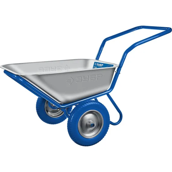 Тачка строительная ЗУБР ПТ-500 двухколесная (110 л, 260 кг)