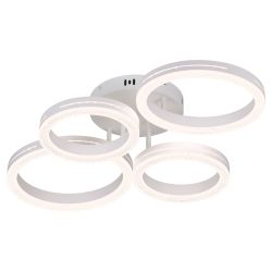 Светильник потолочный светодиодный Rivoli Juniper 6187-702 LED 75 Вт 3000-6000К белый с пультом | Rivoli