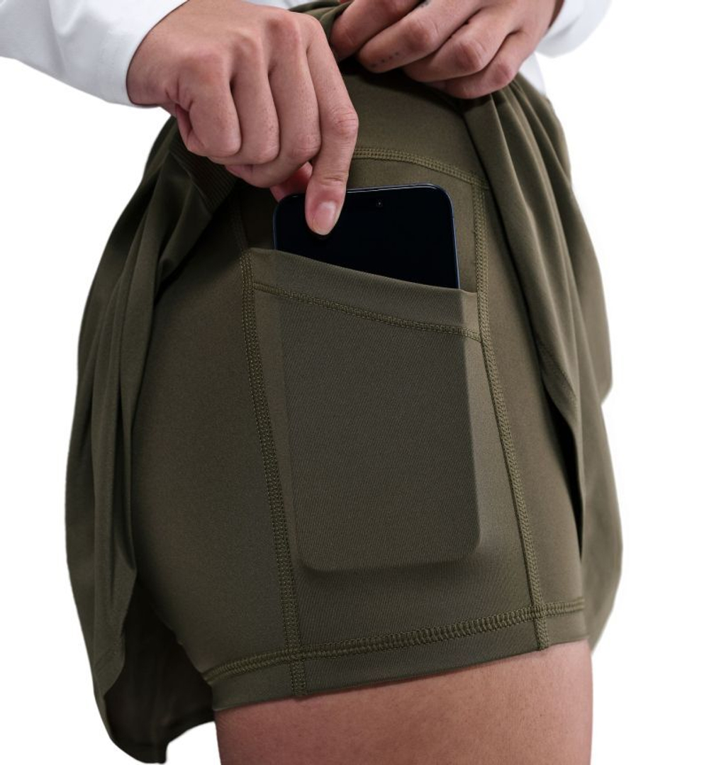 Теннисная юбка Nike Dri-Fit Victory - medium olive/white