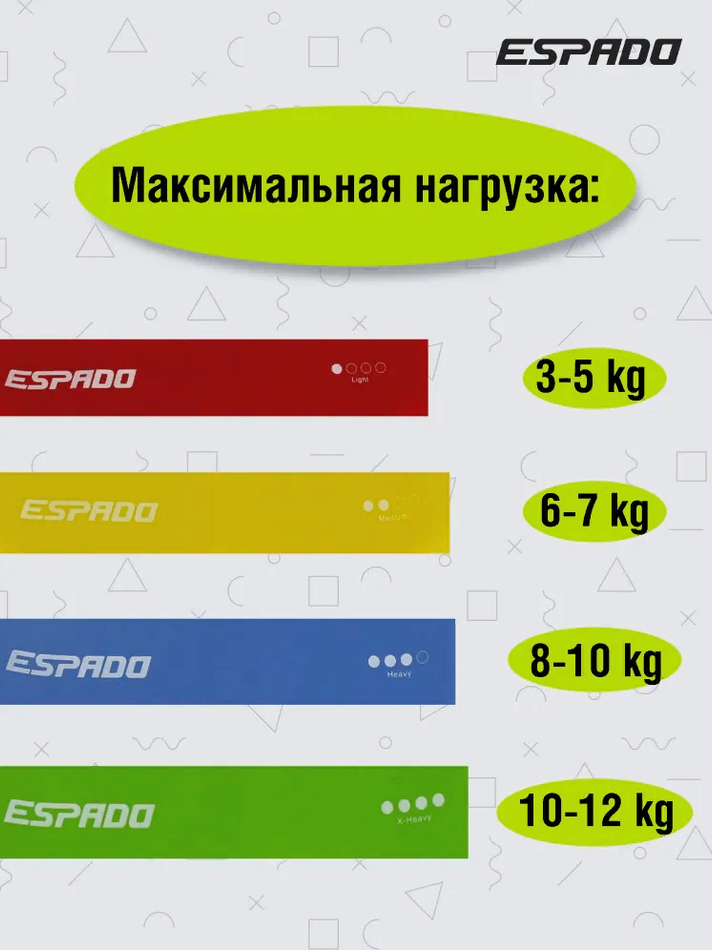 Петли латексные, набор 4 шт. ES2610В