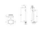 Смеситель для ванны напольный (внешняя и скрытая часть) AQUATEK AQ1145CR БЕТТА