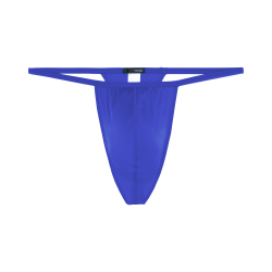 Мужские трусы стринги синие HOM PLUME G-String 359931_4000BI