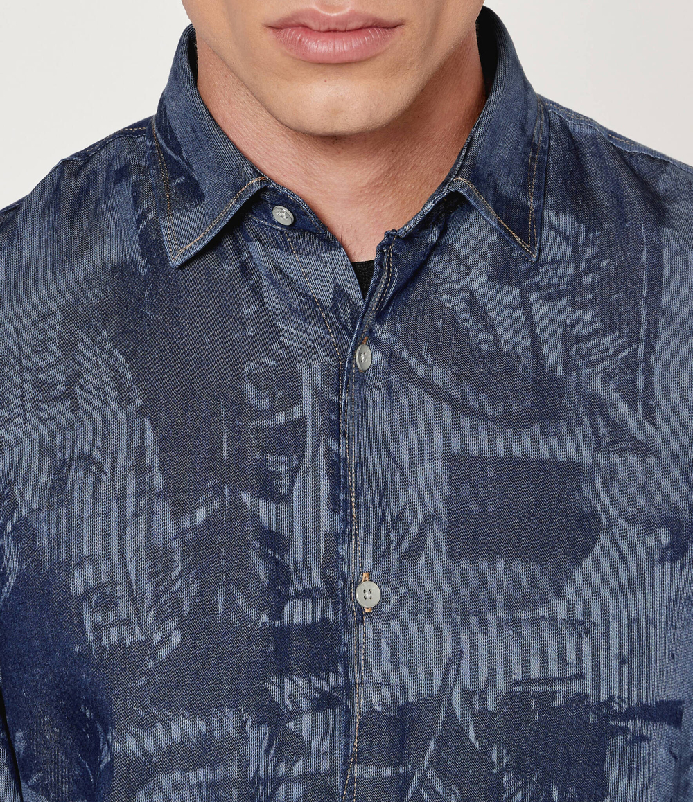 Рубашка SUNSET GUESS - голубой(M4YH16 WFKE0)