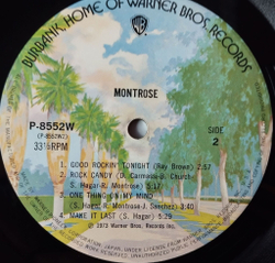 Винтажная виниловая пластинка LP Montrose (Japan 1975) (No Obi) Rock Candy