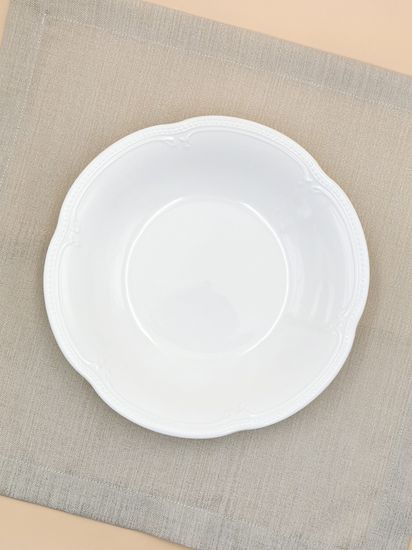 Тарелка глубокая 22,5х4 см. набор 4 шт. "White Ornaments"