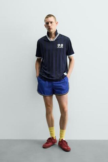 ZARA ТЕХНИЧЕСКОЕ ПОЛО ФРАНЦИЯ 98 FIFA WORLD CUP™ FIFA CLASSICS, МОРСКОЙ СИНИЙ